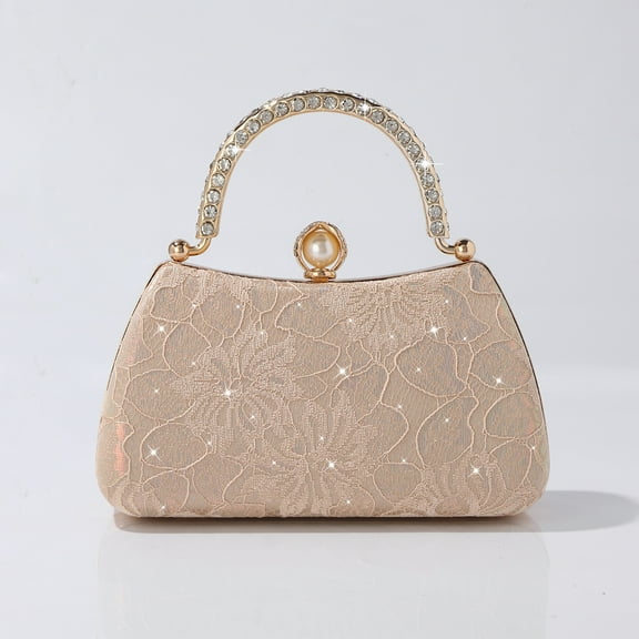 Jaucin Embroidered lace fashion women's clutch wedding dinner party handbag women's crossbody bag