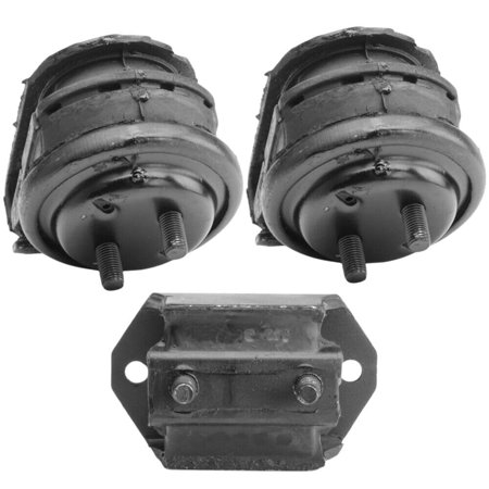 4M Auto Parts Front Left & Front Right Engine Mounts With Rear Transmission Mount 3PCS Set. Compatible With Mazda B2600 93-89 L4-2.6L. Parts 8578 8578 8095