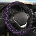 thumbnail image 5 of Salouo Snowflake Gradient Purple Print Elastic Car Steering Wheel Cover - 15'' Non-Slip Car Wheel Cover Protector - Universal Car Accessory for Diverse Cars, 5 of 6
