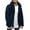 Dark Blue, variant on IROINNID Men's Hoodie Shearling Long Sleeve Solid Color Leisure Winter Blouse Top Coat