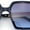 All Navy, variant on Womens Inset Lens Rectangular Butterfly Chic Plastic Fashion Sunglasses Black - Smoke
