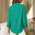 thumbnail image 4 of Ashirexll Long Sleeve Shirts for Women Collared Plaid Print Button Front Fashion Style Long Sleeve Shirt Top, 4 of 6