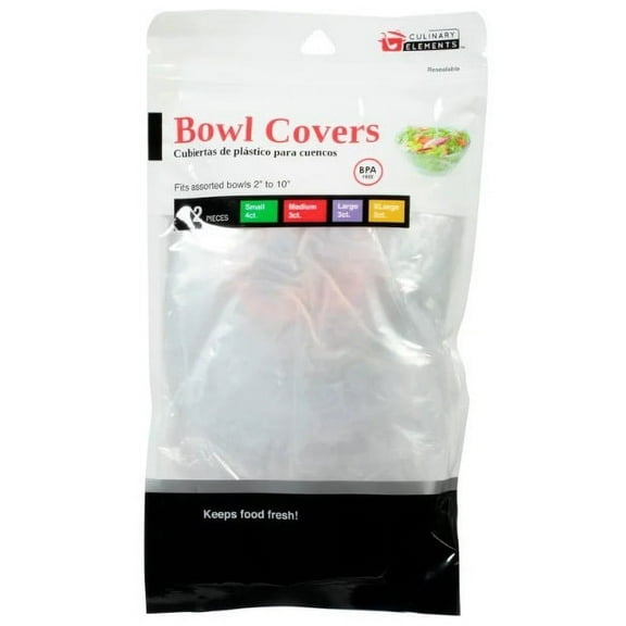 Culinary Elements Reusable Bowl Covers, 12-Count (Pack of 32)