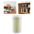 thumbnail image 3 of Botella para almacenar granos, compartimento extraíble, tapa giratoria, contenedor de alimentos para cocina Verde, 3 of 9