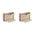 thumbnail image 2 of Kenally Cubo de basura plegable para coche, cubo colgante para asiento trasero, Clip multifuncional para ahorrar espacio, caja de papel para Beis 4 2piezas, 2 of 4