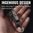 thumbnail image 3 of Key Unity Belt Key Clip, KM00 Titanium Double Side Quick Release Key Holder with Detachable Keyring for Belt Pants Loop Pocket, Gray, 3 of 10