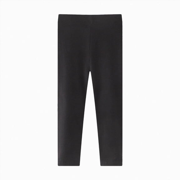 NIEWTR Toddler Girls Cotton Leggings Little Girl Stretchy Leggings Trousers For Kids Spring And Autumn Athletic Leggings Printed Ankle Length High Waisted Yoga Pants for Kids (A-Black,B)