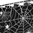 thumbnail image 3 of Halloween Spider Webs with Spiders Shower Curtain 72"x72" ,Bathroom Decorative Shower Curtains Set with 12 Hooks,Modern Waterproof Washable Shower Curtain, 3 of 6