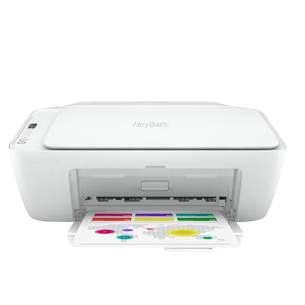 HeyBark Document printers, Wireless Color Inkjet Printer, Print, scan, copy, Easy setup, Mobile printing, Best-for-home, 3 months of Instant Ink included,white