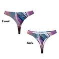 thumbnail image 3 of Balery Beautiful Flower Blue Bird Tangas de Algodón para Mujer con Estampado – Ropa Interior Sexy, Transpirable, G-string-XX-Large, 3 of 6