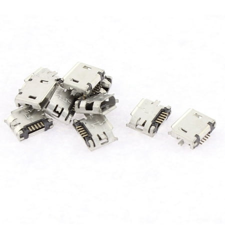 10Pcs Micro B Type USB 5-Pin Female SMT Surface Mounting Connector price history on PriceWatchPro