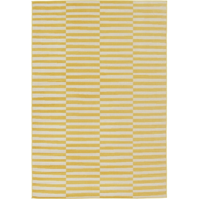 Unique Loom 3129643 6 9 feet (6' x 9') Tribeca Area Rug, 6 x 9, Yellow/Beige