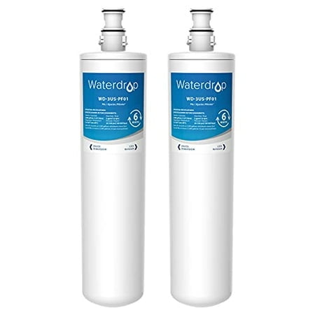 Waterdrop Maximum Under Sink Water Filter, NSF 42 Certified Replacement for Filtrete 3US-MAX-F01, Advanced 3US-PF01, 3US-PS01, 3US-MAX-S01, Aqua-Pure