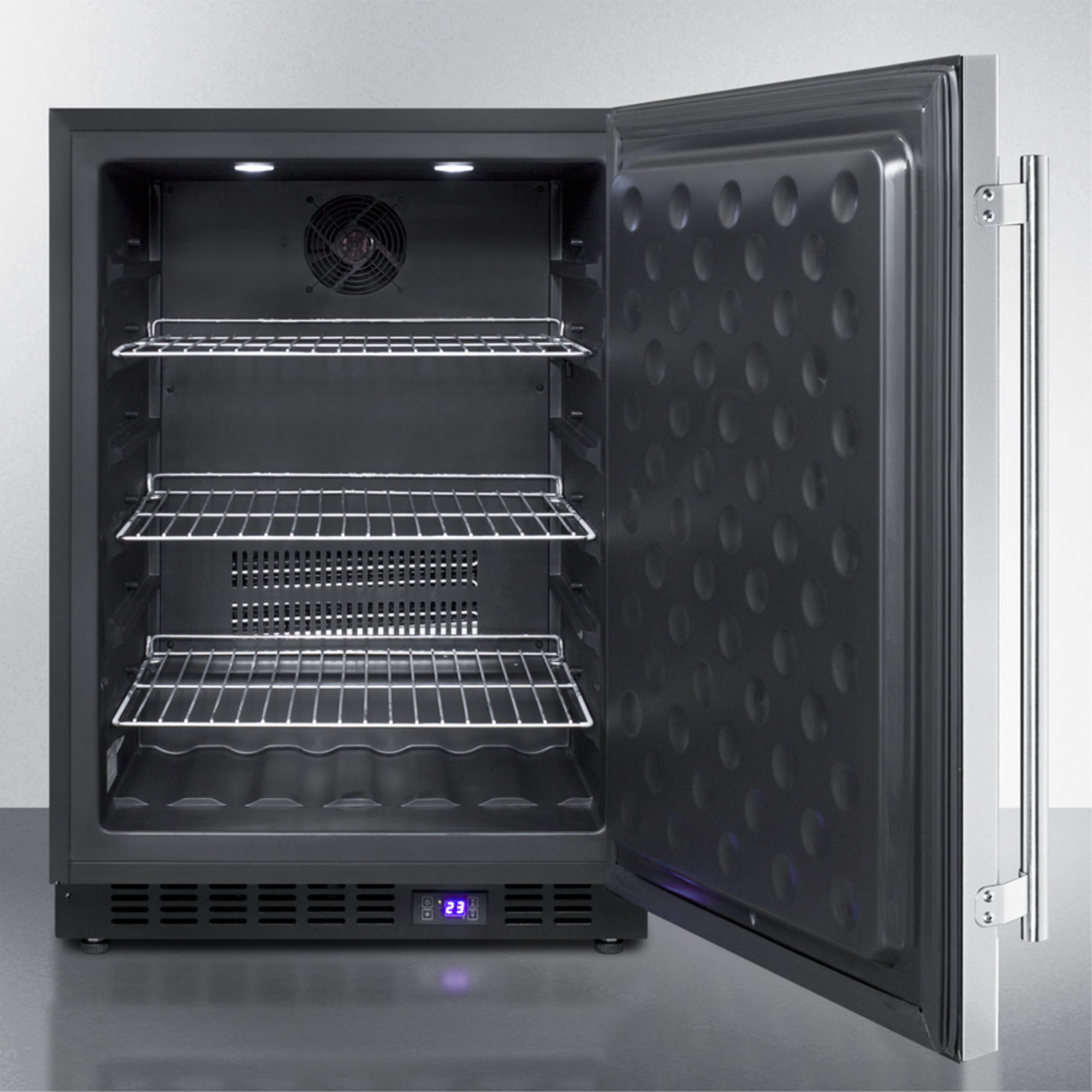 24" Wide Outdoor All-Freezer, Stainless Steel Cabinet