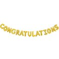 thumbnail image 5 of Gold Congratulations Balloons Banner with Crown Balloon Party Decorations Gold -, 5 of 5