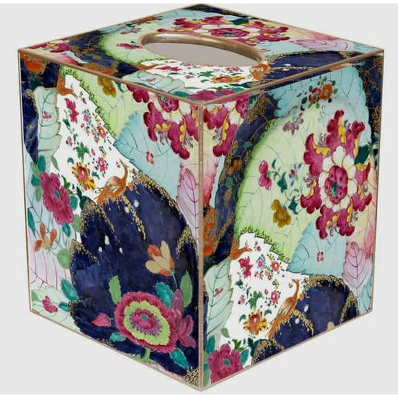 Marye-Kelley Ancient Tobacco Leaf Tissue Box Cover