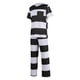 thumbnail image 2 of Disfraz de recluso a rayas de Halloween para adultos, unisex, divertido, para fiesta, 2025, 2 of 5