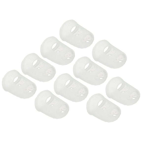 Uxcell Finger Tips Anti Slip Fingertip Protector, 20 Pack 30mm Silicone Finger Guard, Transparent
