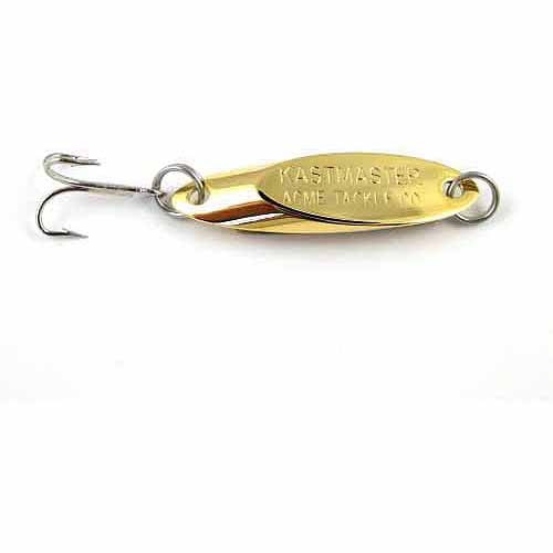 Acme Tackle Kastmaster Bucktail Fishing Lure Spoon Hammered Gold 3/8 oz.