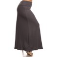 thumbnail image 2 of Women's Plus Size Flowy Solid Maxi Skirt for Everyday Wear, 2 of 6