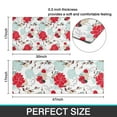 thumbnail image 7 of Pioneer Flower Floral Print Pattern Kitchen Rugs Sets Of 2,Anti Fatigue Kitchen Mat Rugs Non Slip Washable,Decorative Kitchen Floor Mats for Kitchen,Sink,Laundry,17"x30"+17"x47", 7 of 7