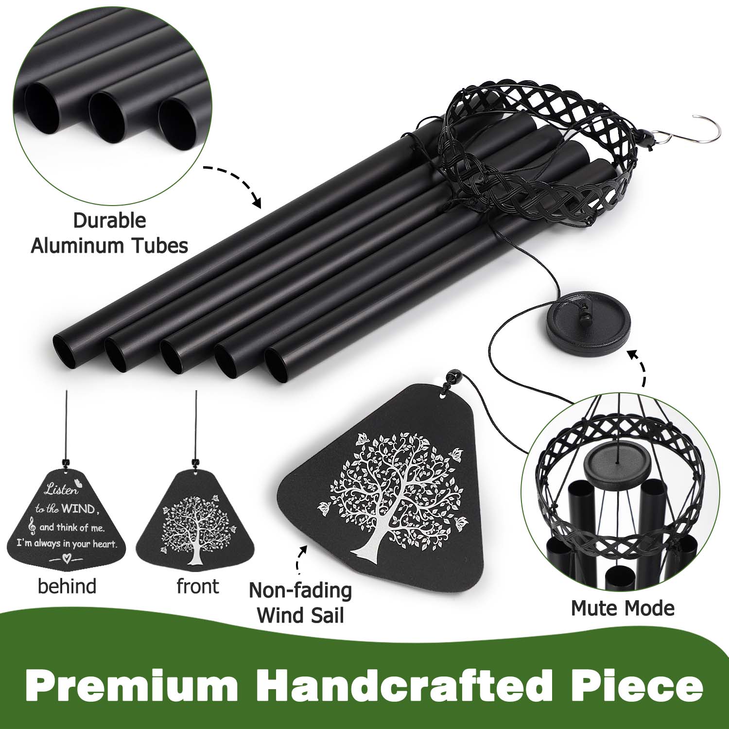 Livhil Memorial Wind Chimes 33 Inch photo 2