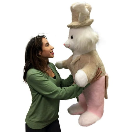 American Made Giant Stuffed Bunny Rabbit Wearing Tuxedo 4 Feet Tall Pink Pants Big Plush Rabbit price history on PriceWatchPro