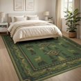 thumbnail image 3 of ODIKA 8'x10' Washable Area Rug Non-Shedding, Easy Care, Cowboy Wildlife Southwestern Border Mens Decorations Reindeer Cabin Flowing for King Size Bedroom Under Bed, Master Suite, 3 of 7