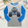 thumbnail image 4 of Kaprioy Boys Pajamas Fall Winter Boys Pajamas Set Long Sleeve Sleepwear 2 Piece Pajama Set for Big Boys 6-14 Years, 4 of 9