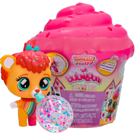 Bubiloons Confetti Surprise Collectible Doll with 8  Surprises and Accessories,  Ages 5  Years