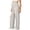 Beige, variant on Women's Maternity Pants Over The Belly Pregnancy Sweatpants Wide Leg Lounge Bottoms