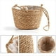 thumbnail image 5 of Jardín Colgante Maceta Macrame Planta Cesta de Almacenamiento Cuerda de Yute Tejido Interior Exterior Titular de Maceta Color Café M, 5 of 5