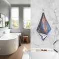 thumbnail image 2 of Yayeee 2 Pack Hand Towels for Bathroom 100% Cotton 16" x 28" Soft Absorbent Kitchen Towel, Mountains and Forests, 2 of 7