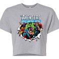 thumbnail image 3 of Marvel The Avengers - Paper Rip - Juniors Cropped Graphic T-Shirt, 3 of 5