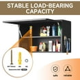 thumbnail image 6 of Metal Wall Cabinet, Garage Wall Cabinet with Adjustable Shelf and Flip-Up Door, 31.5” W Metal Tool Cabinet, Wall Mounted Cabinet for Kitchen,Garage,Workshop, Assembly Required, 6 of 9