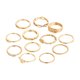thumbnail image 1 of Guardurnaity 12 Uds. Conjunto de anillos de dedo huecos de cantidad asequible para niñas anillos de dedo articulados Vintage Ropa, zapatos y accesorios Miscelánea, 1 of 6