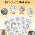 thumbnail image 3 of 33Pcs Rainbow Water Soluble Hand Sewing Stabilizers 8.3"x11.7" Cartoon Rainbow Embroidery Pattern Stabilizer 4 Sheets Stick and Stitch Embroidery Paper Sticker, 3 of 7