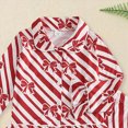 thumbnail image 5 of NOLDARES Toddler Baby Girls Pajamas Set Christmas Tree Santa Button Down Shirts Pants Pjs Nightgown Sleepwear,12-18 M, 5 of 7