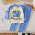 thumbnail image 2 of UAYOTSE Toddler Boys Long Sleeve Top & Jogger Pants Outfit Set, Fashion Sweatsuit for Autumn and Everyday Wear Size 6-12 Months, 2 of 4