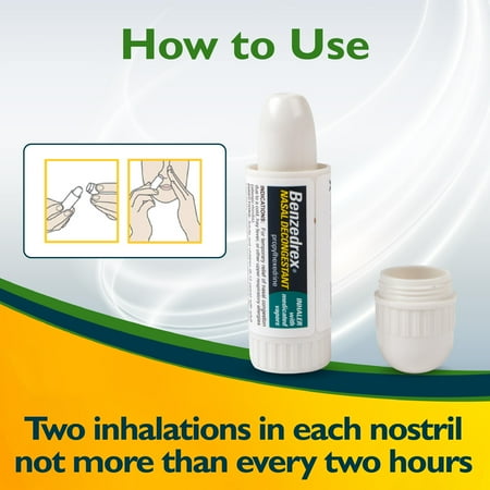 Benzedrex Nasal Decongestant Inhaler with Medicated Vapors (Pack of 24)