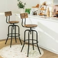 thumbnail image 2 of Taburete de bar industrial Costway ajustable 69-76 cm juego de 2, 2 of 4