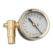 TAILTOSS 1Pcs Golden Dial Pressure Gauge Automobile Tire Pressure Gauge for Vehicle Use
