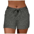 thumbnail image 2 of Babysbule New Yoga Shorts For Women Casual Loose Drawstring Elastic Waist Trendy New Arrival Beach Athletic Shorts, 2 of 7