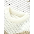 thumbnail image 6 of GXFC Baby Sweaters for Boys Girls 6M 1T 2T 3T Kids Long Sleeve Contrast Color Knit Pullovers Tops Casual Fall Knitwear Clothes for Toddler, 6 of 8