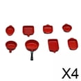 thumbnail image 1 of 4xAccesorios De Cocina Para Casa De Muñecas En Miniatura 1/6 Escala Plato Tazón Adultos Niños Rojo, 1 of 8