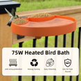 thumbnail image 2 of Bañera calefactada para pájaros hodzumrac de 75 W con control termostático, 2 of 6