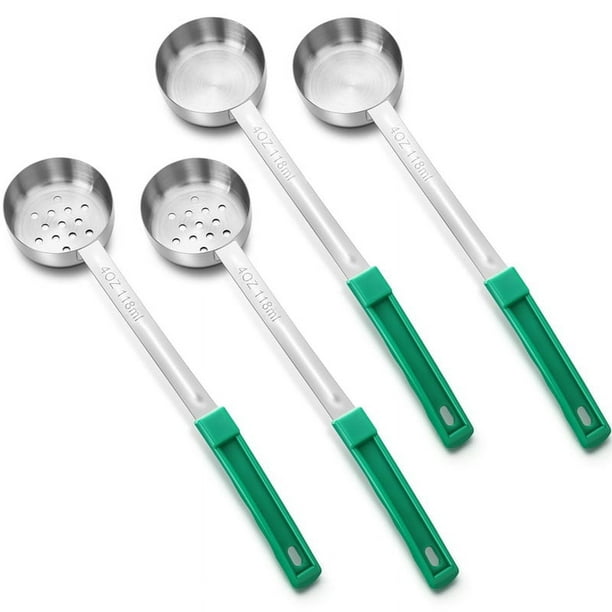 Cucharas para Servir con Control de Porciones: Artículos Imprescindibles para Personas Bariátricas, Ideales para y Bypass Gástrico. Juego de 4 Cucharones.