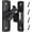 2psBlack, variant on 2Ps 90/180° Barn Door Lock, Heavy Duty Rust-Proof Sliding Door Lock - Protecting Families Childs Safety Gate Latch for Barn,Bathroom, Garden, Window, Cabinet, Garage, Pet Door (Black)