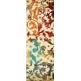 thumbnail image 2 of Grey, Jace 14x32 White Modern Wood Framed Museum Art Print Titled - Abstract floral, 2 of 4