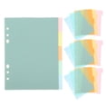 thumbnail image 3 of 20Pcs Plastic Binder Dividers Loose Leaf Notebook Tab Pages Convenient Tab Dividers Binder Supplies, 3 of 8